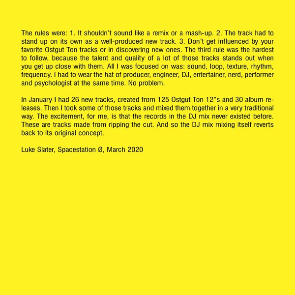 Luke Slater Berghain Fünfzehn Liner Notes