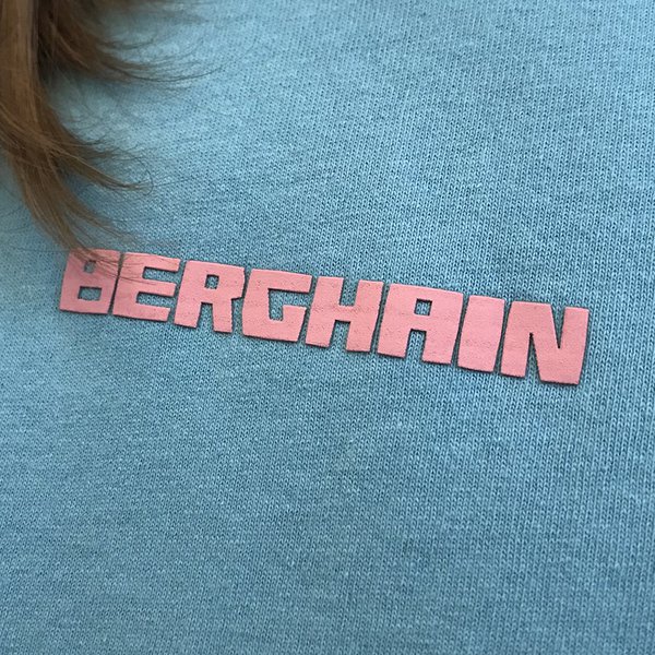 Berghain Lettering T-Shirt | Turqoise-Pink